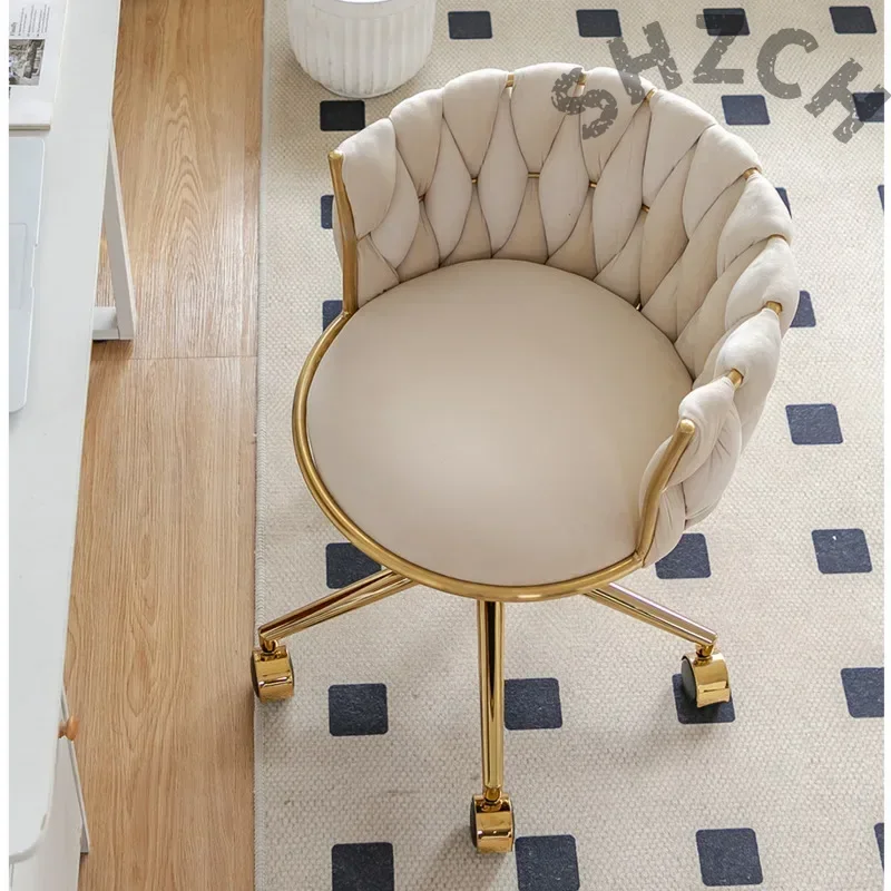 Beauty And Makeup Studio - Chaise de maquillage ergonomique en velours