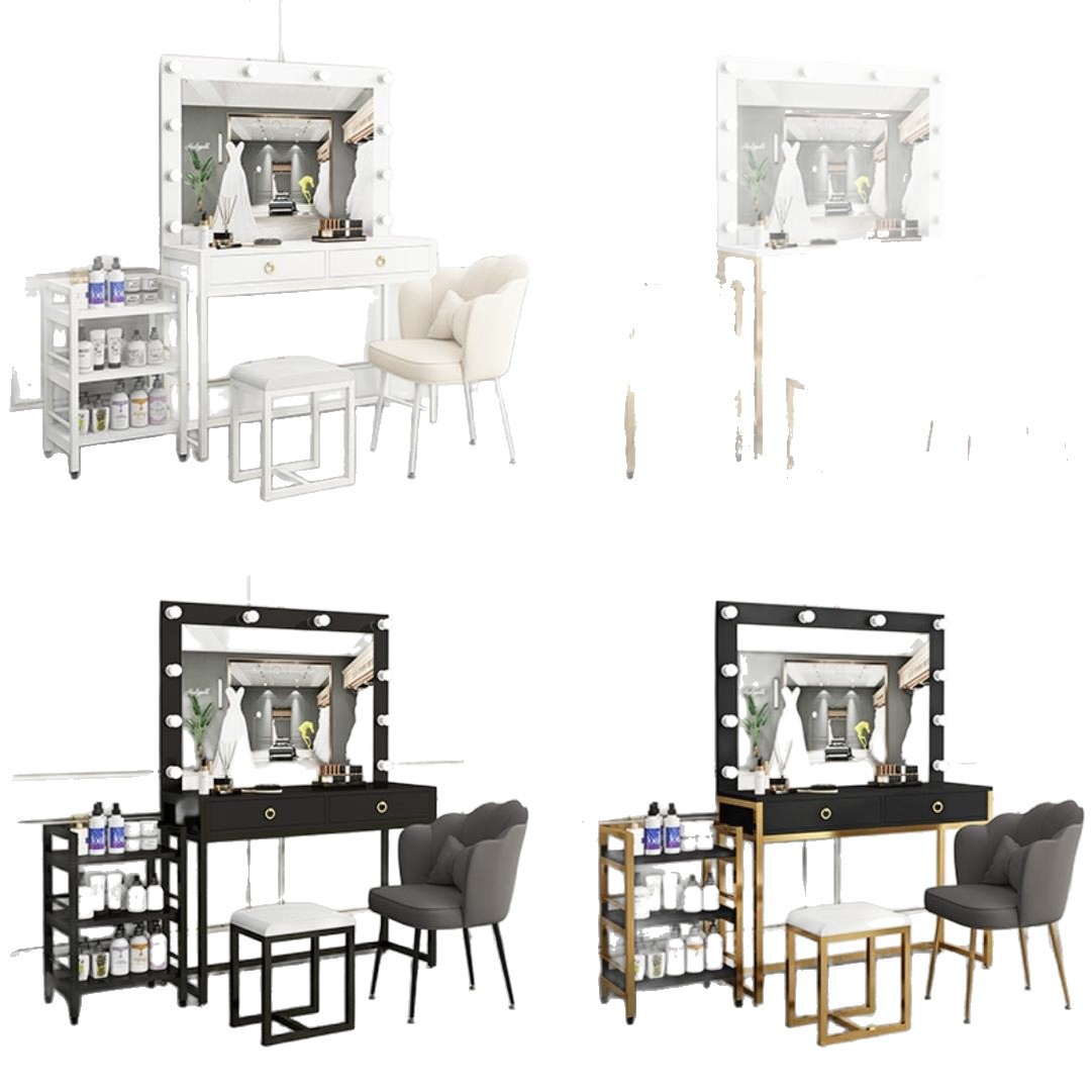 Beauty And Makeup Studio - Coiffeuse de studio avec miroir et