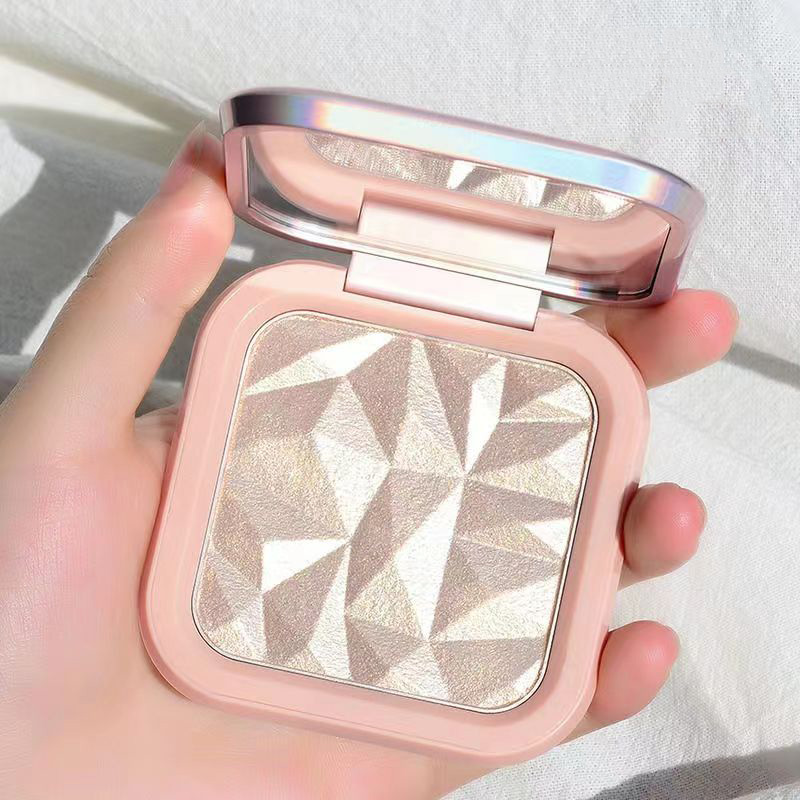 Highlighter Bronzer Palette - Palette de poudre illuminatrice monochrome, illuminateur