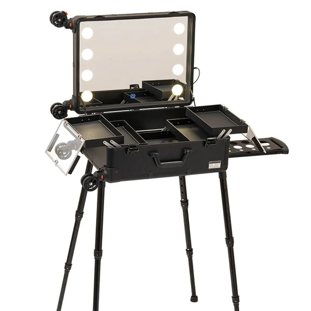 Beauty And Makeup Studio - Valise de maquillage professionnelle à roulettes