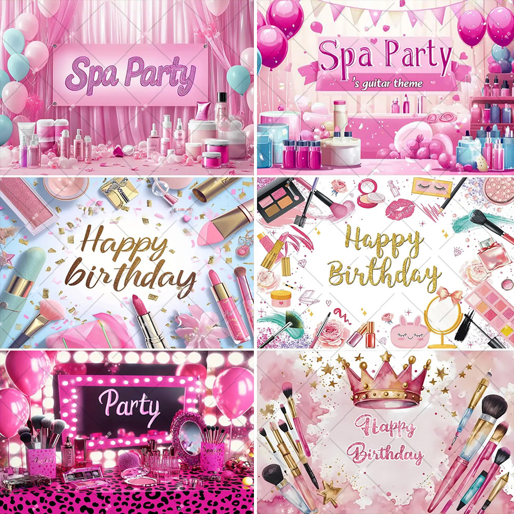Beauty Flower Makeup - Banderole Rose Personnalisée pour ixd'Anniversaire, Maquillage,