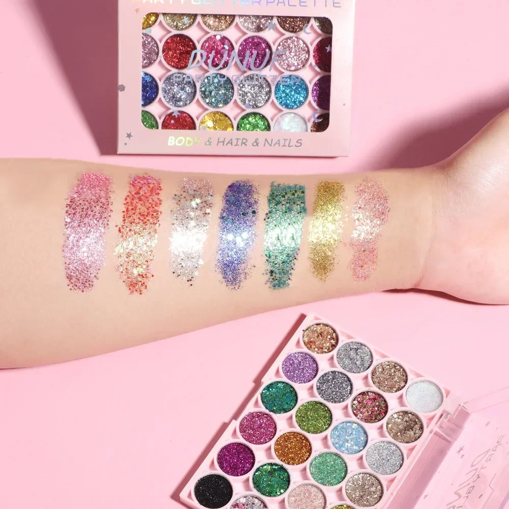 Palette de gel pailleté pour l - Eyeshadow Glitter Pigment avis et prix