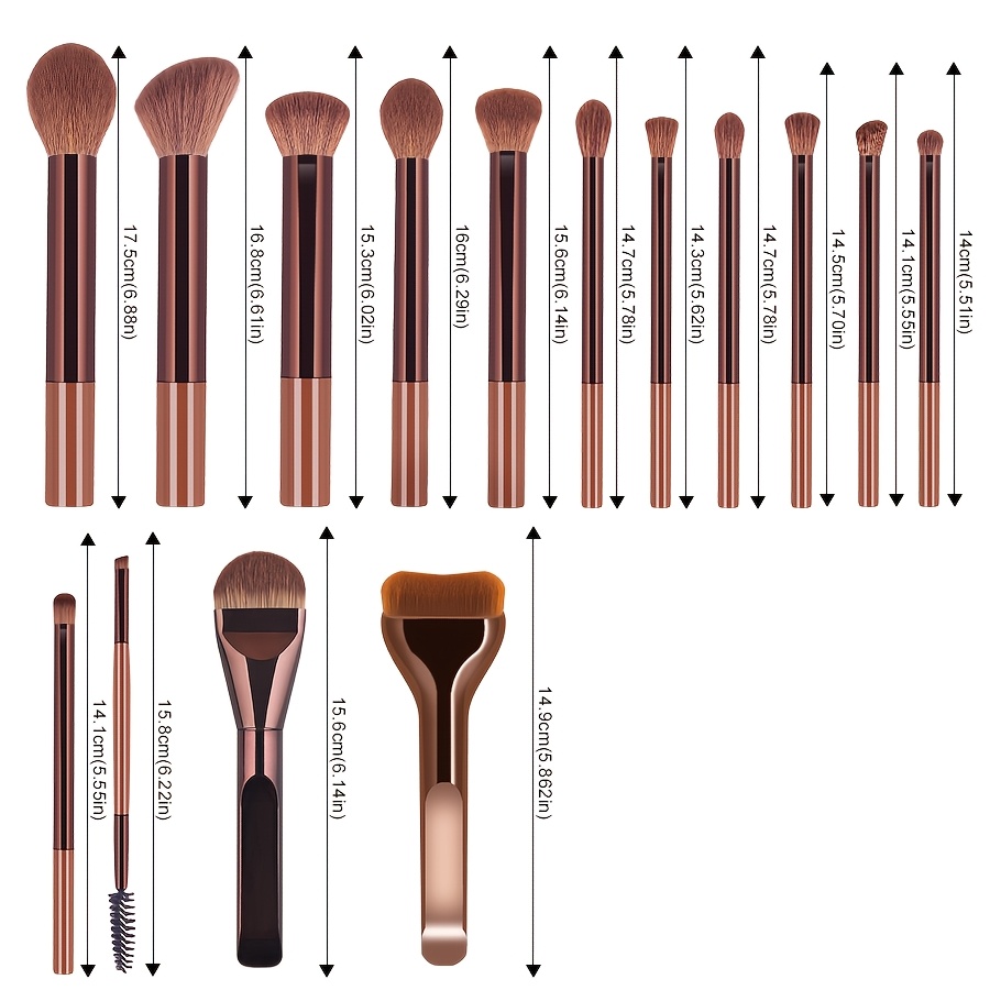 Un ensemble de 15 pinceaux de  - Huda Beauty Makeup Brush Set avis et prix