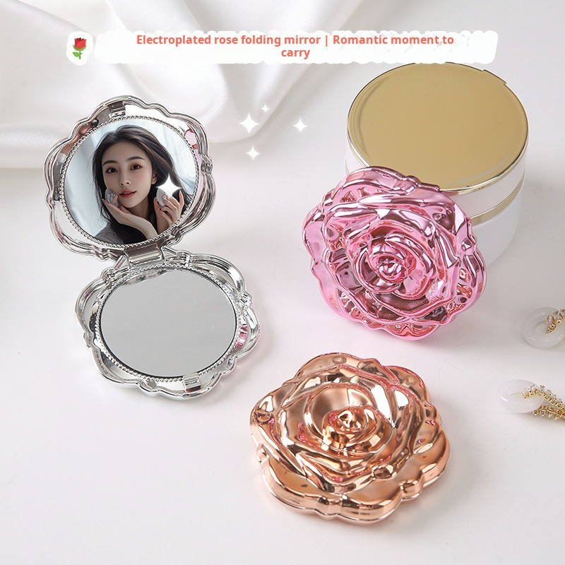 Mini miroir Portable rétro fle - Beauty Flower Makeup avis et prix