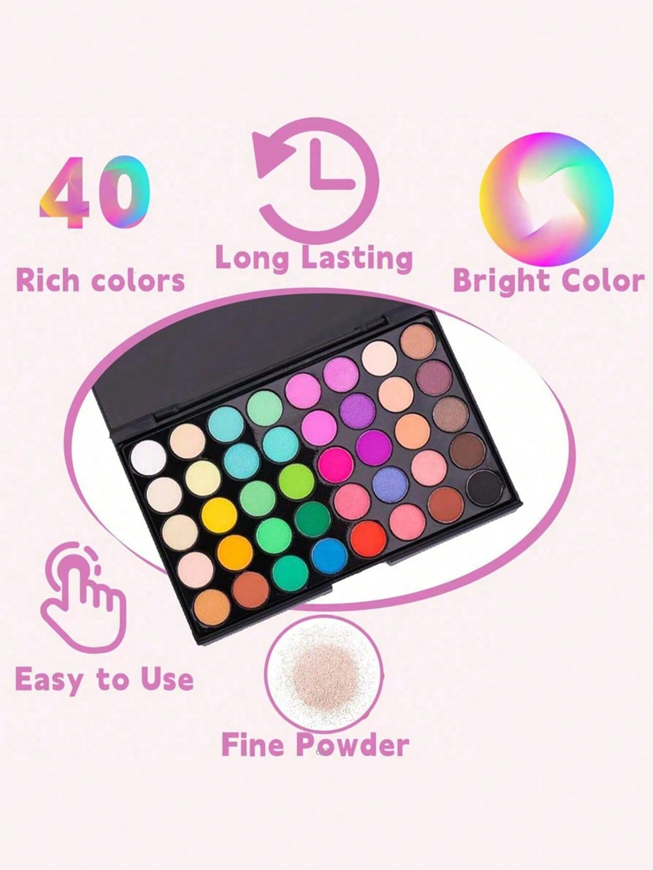 Palette de poudres pigmentées  - Eyeshadow Glitter Pigment avis et prix