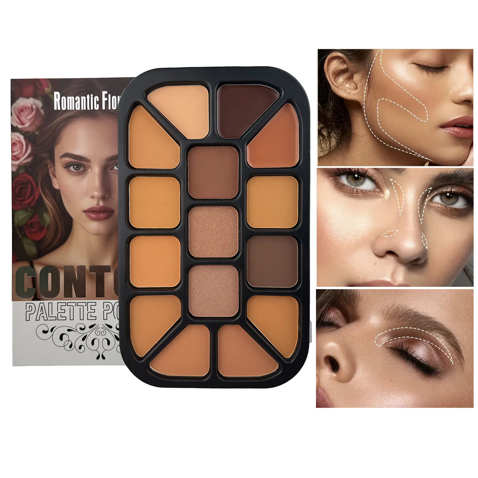 Palette de poudre de Contour d - Highlighter Bronzer Palette avis et prix
