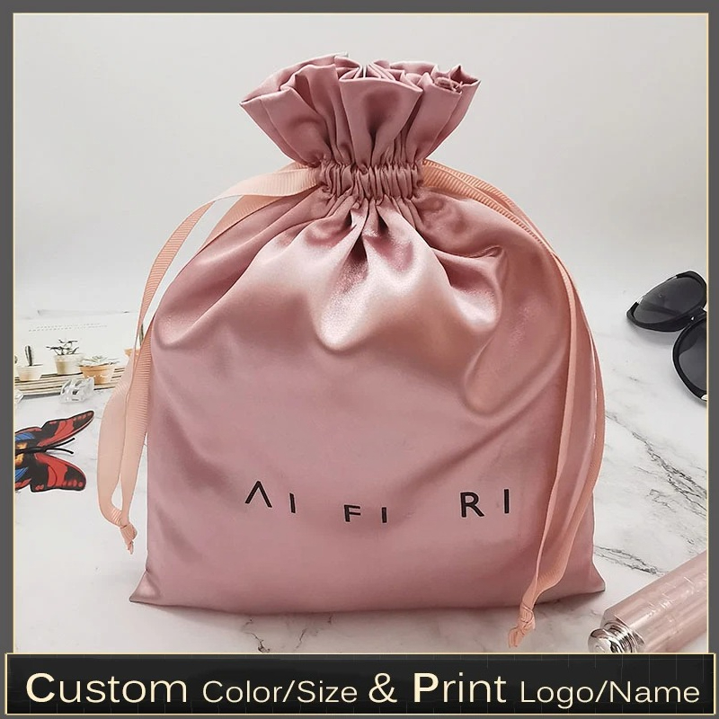 Sacs à cordon en satin avec lo - Beauty Flower Makeup avis et prix